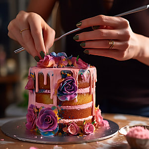 蛋糕制作西点甜点摄影图