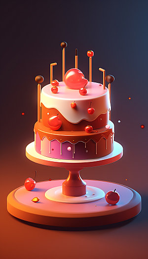创意蛋糕植物蛋糕艺术甜品模型