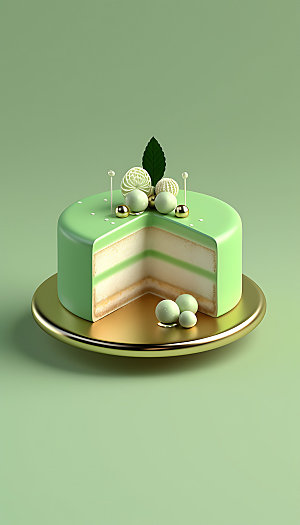 创意蛋糕艺术甜品植物蛋糕模型