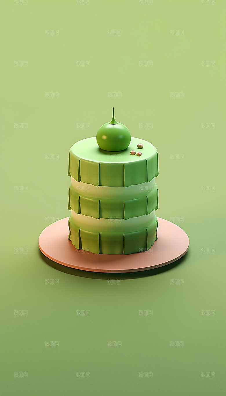 创意蛋糕艺术甜品3D模型
