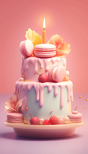 创意蛋糕高清艺术甜品模型