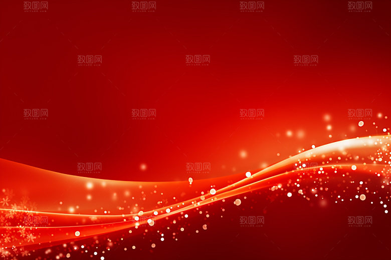 红色喜报波浪线背景图