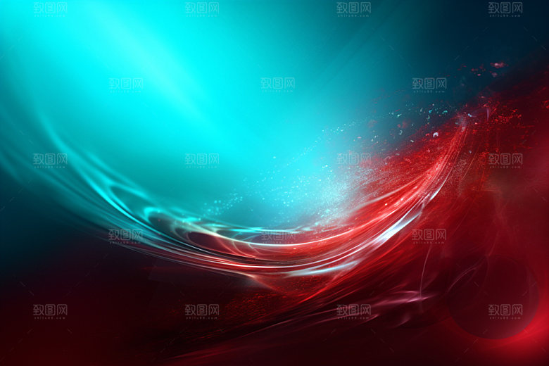 红色年会简约背景图