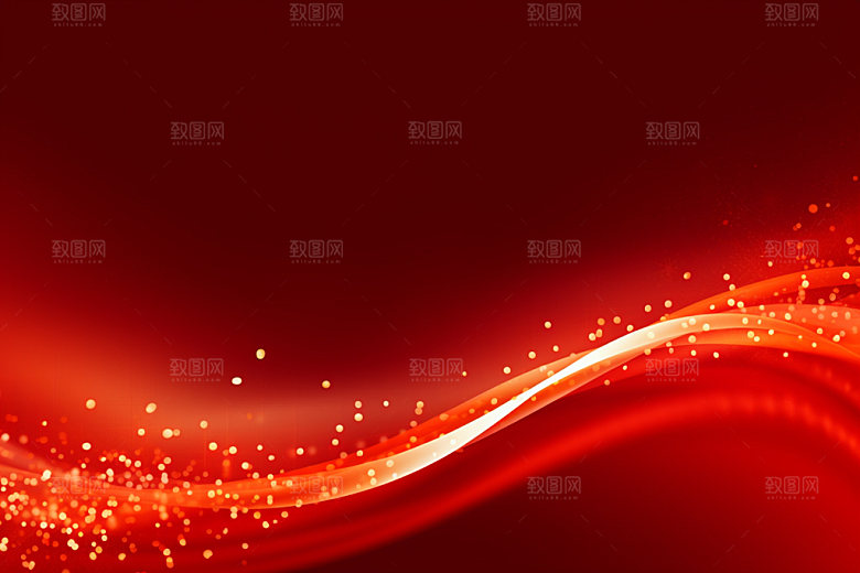 红色抽象大红背景图