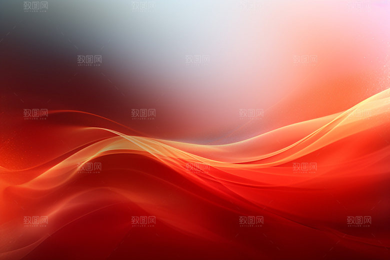 红色抽象展板背景图