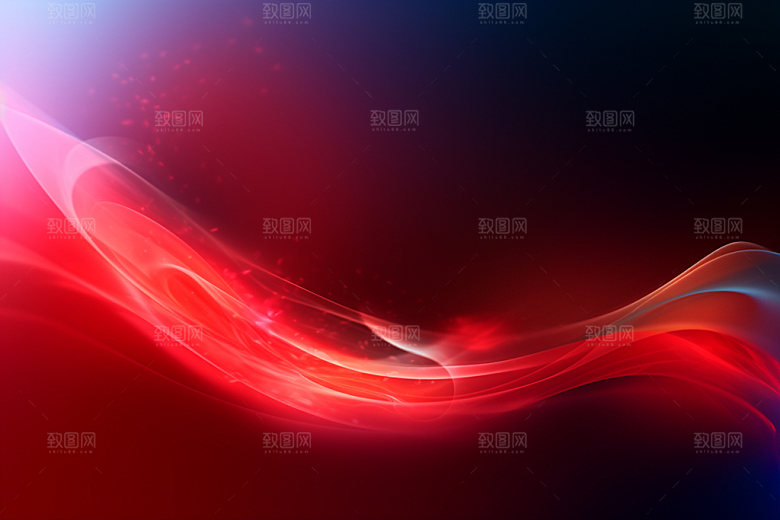 红色喜报波浪线背景图