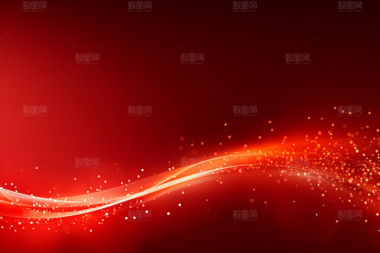 红色光效喜庆背景图