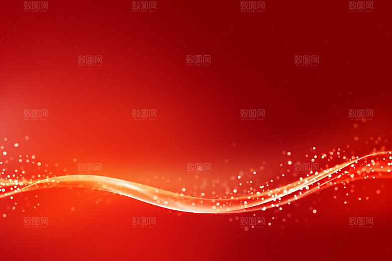 红色抽象年会背景图