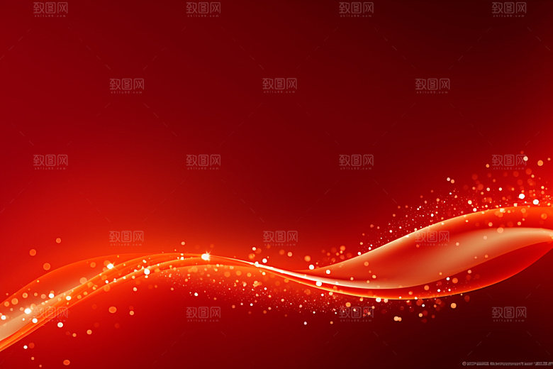 红色简约光效背景图