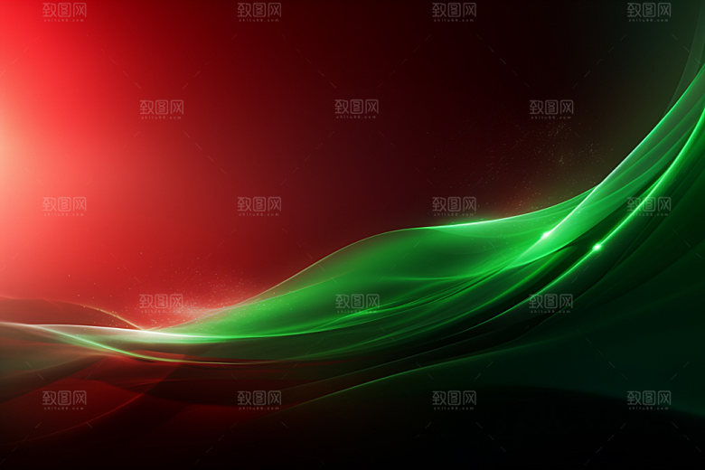 红色喜庆波浪线背景图