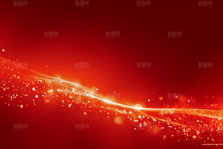 红色光效简约背景图