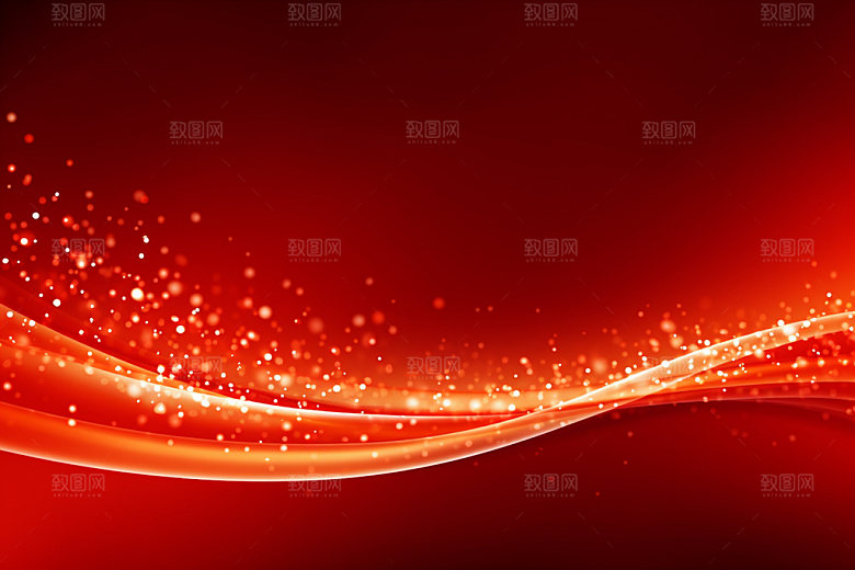 红色喜庆简约背景图