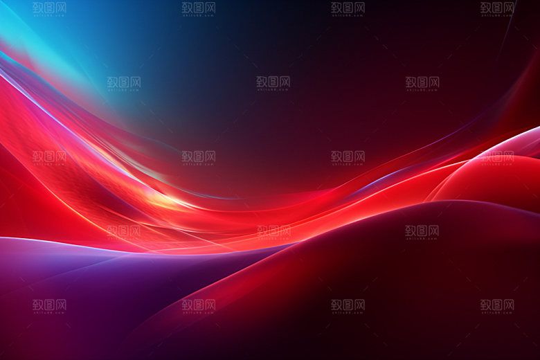 红色抽象展板背景图