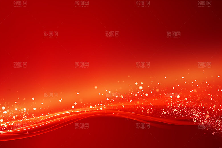 红色光效年会背景图