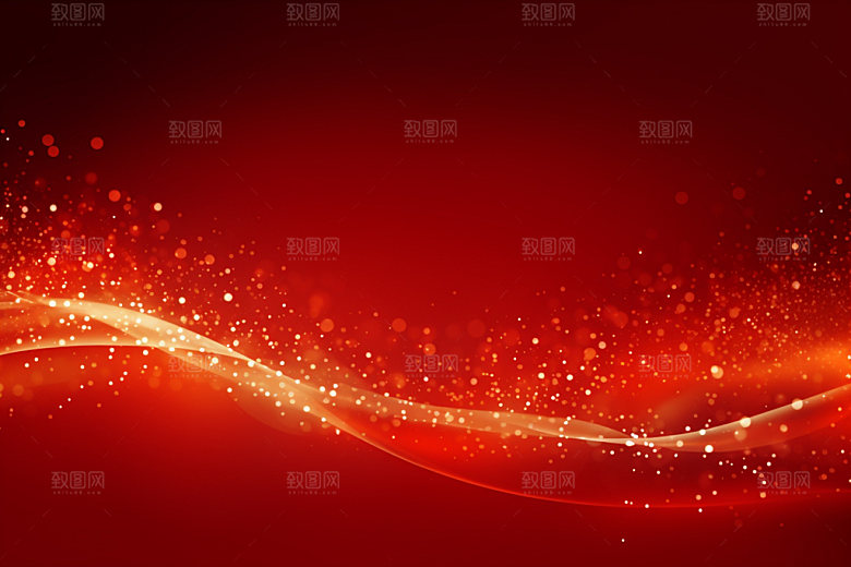 红色年会抽象背景图