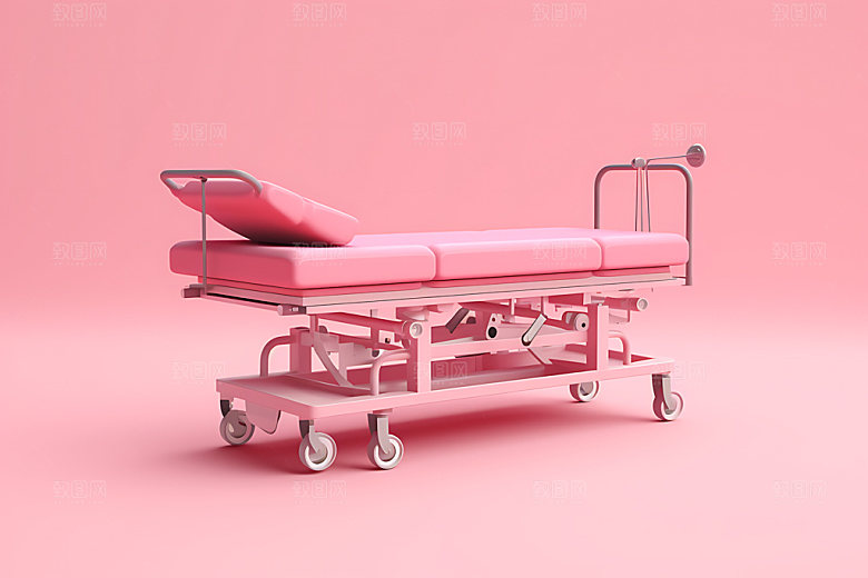 医疗担架质感模型效果图