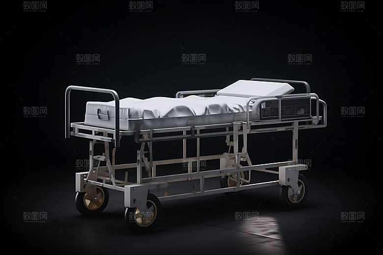 医疗担架模型病人运送效果图