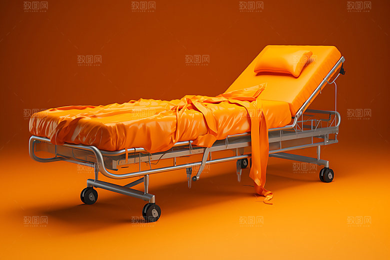 医疗担架医疗器材急救设备效果图