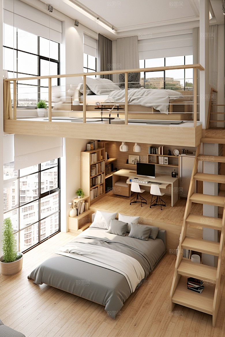 LOFT高清住宅效果图