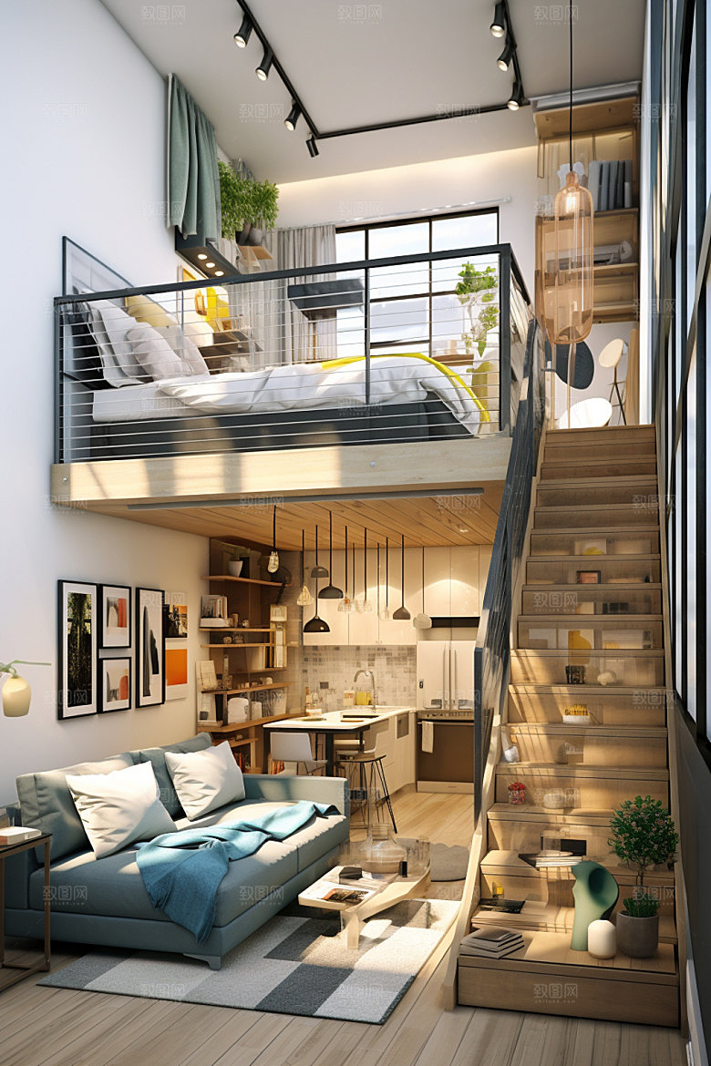 LOFT住宅设计效果图