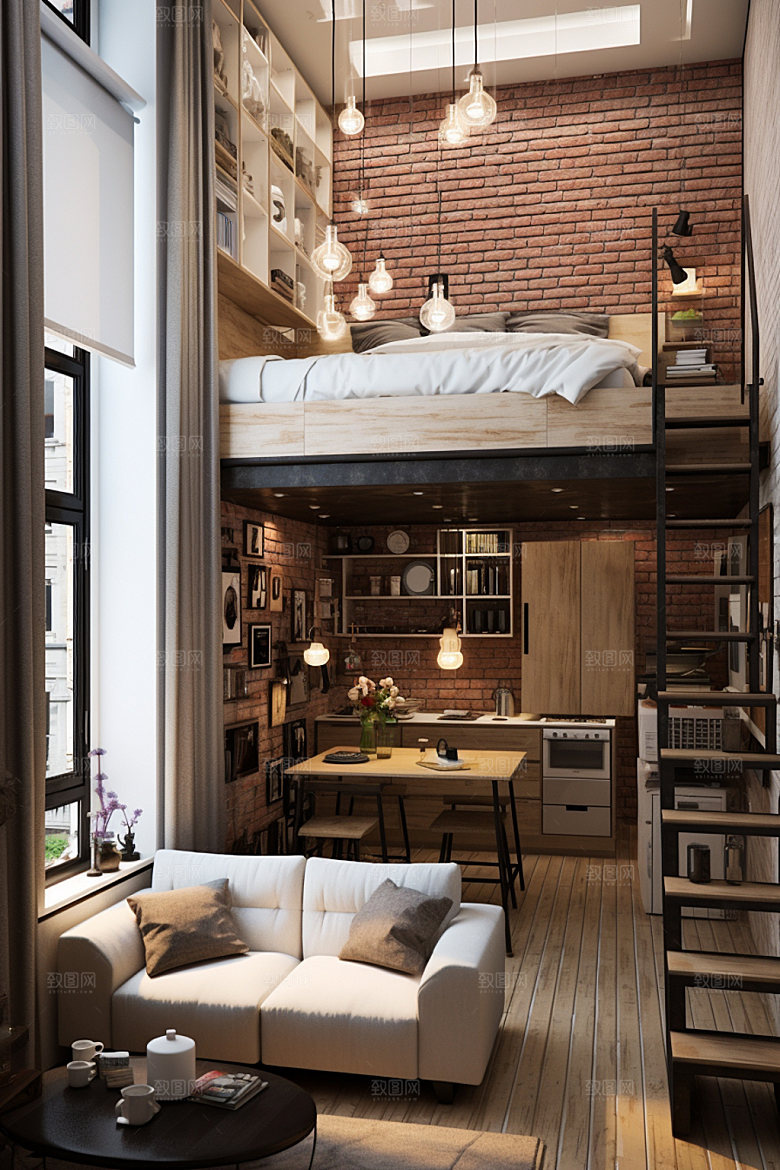 LOFT住宅设计效果图