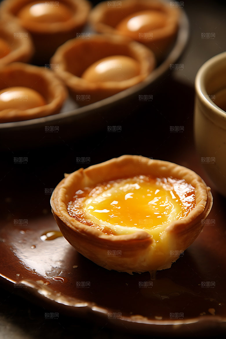 蛋挞烘焙美食摄影图