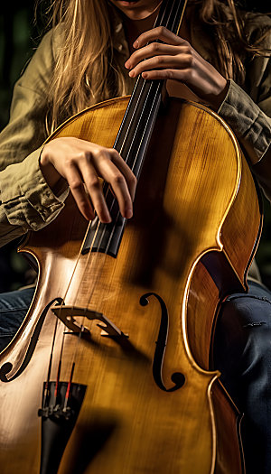 大提琴音乐会音乐家摄影图