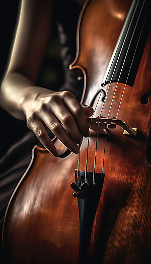 大提琴高清音乐会摄影图