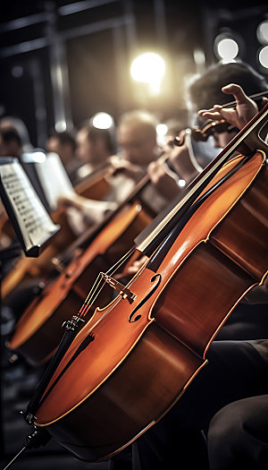 大提琴音乐会演奏会摄影图