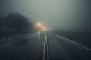 大雾城市迷雾摄影图