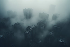 大雾高清雾都摄影图
