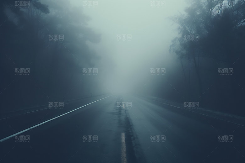 大雾高清雾都摄影图