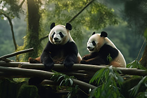 大熊猫可爱自然摄影图