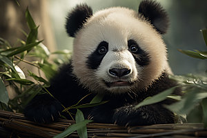 大熊猫可爱高清摄影图