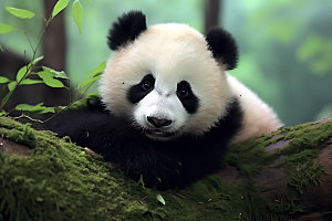 大熊猫高清可爱摄影图