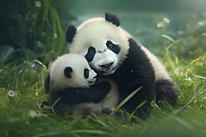 大熊猫国宝萌摄影图