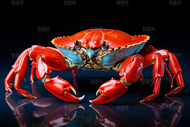大闸蟹秋日秋季摄影图