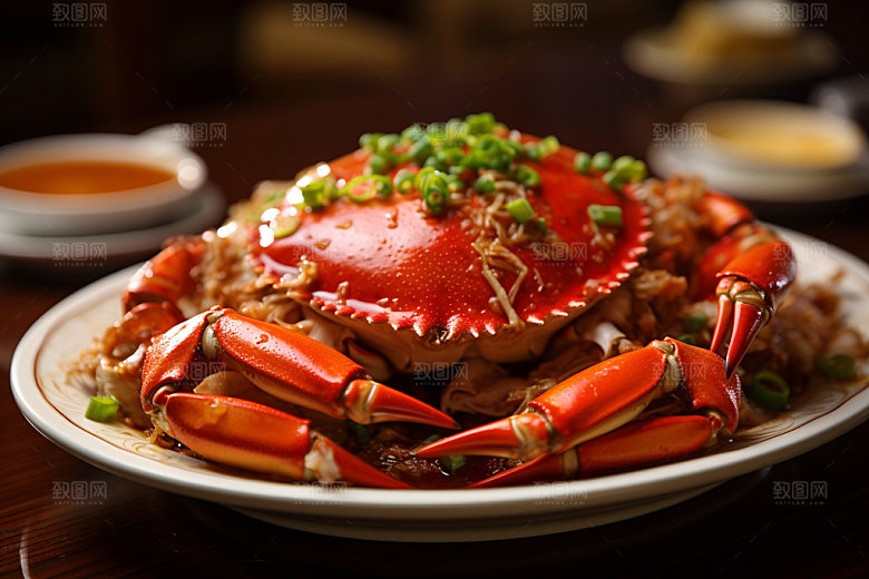 大闸蟹美味海鲜摄影图