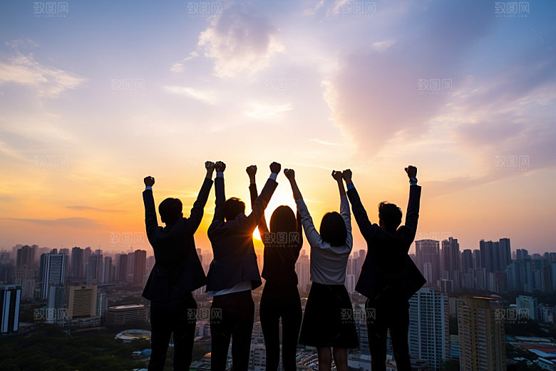 登山爬山鸟瞰摄影图