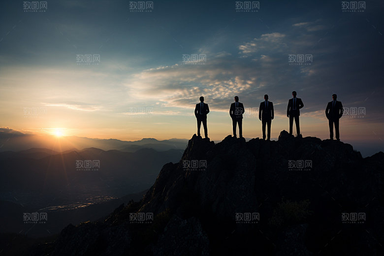 登山登顶企业文化摄影图