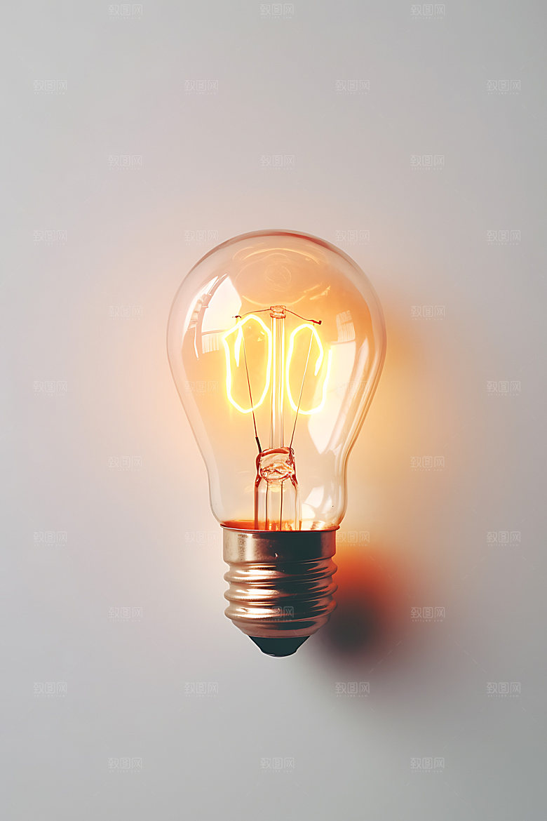 点亮灯泡光效视觉效果图