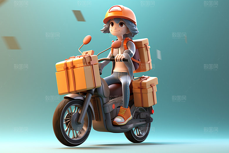 电动车女孩高清时尚模型