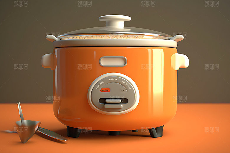 电饭锅烹饪工具产品效果图