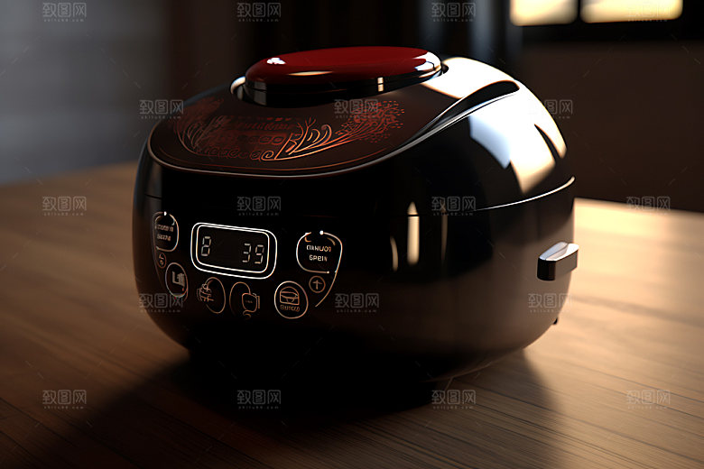 电饭锅小家电炖煮效果图
