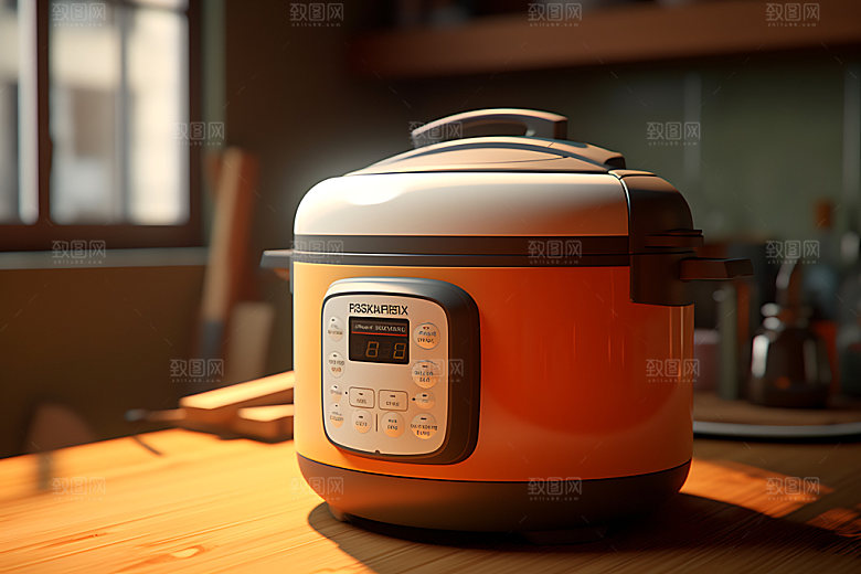 电饭锅烧饭小家电效果图