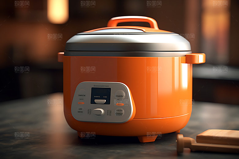 电饭锅加热烹饪工具效果图