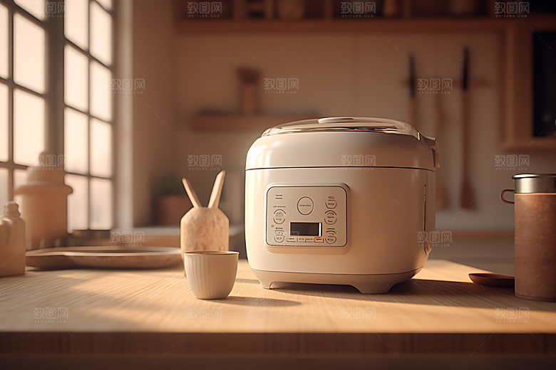 电饭锅烹饪工具高清效果图