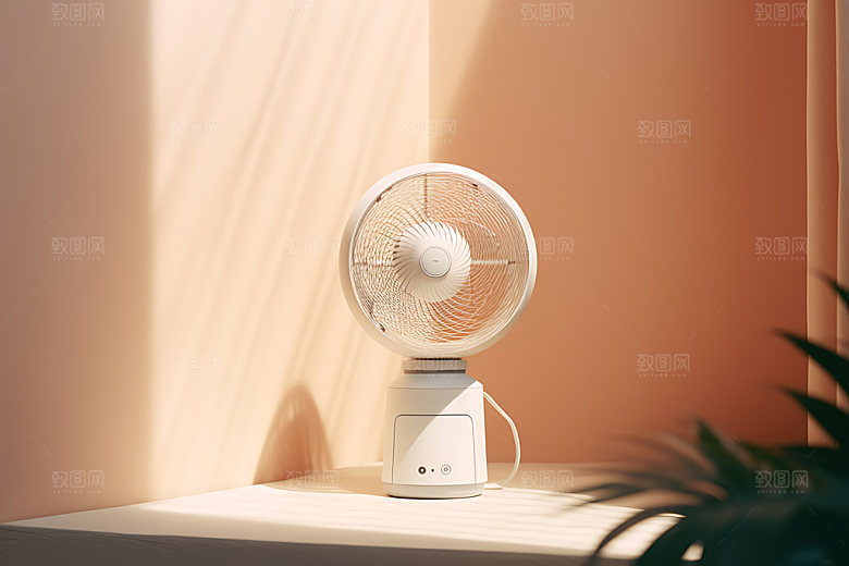 电风扇夏季高清效果图