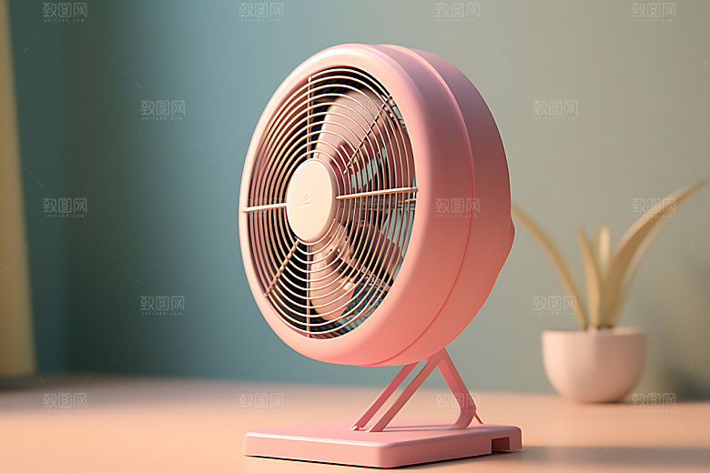 电风扇高清家电效果图