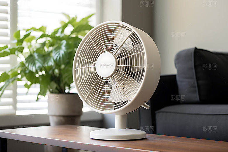 电风扇夏季模型效果图